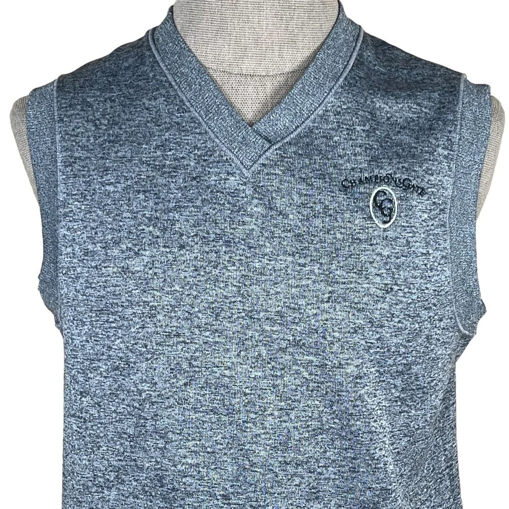 Nike Dri-Fit Men’s Gray Golf Vest With Embroidered Logo For Champions Gate M EUC